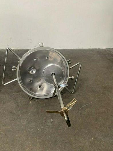 Used LEE 100 Liter Stainless Steel Jacketed Reactor w/ Agitator 30 PSI