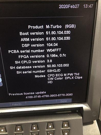 Gebraucht SonoSite M-turbo tragbare Ultraschallsystem auf Trolley mit 3xSonden