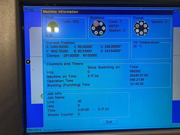 Used 2016 Euromac 1500 STX Flex 12 Hybrid 12 CNC Punching Machine