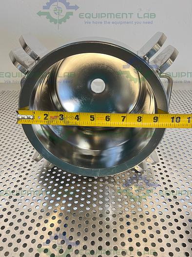 Used Pall PHQ59746 Stainless Steel Filter Housing Cap 9.5" OD w/ 1" Sanitary Fitting