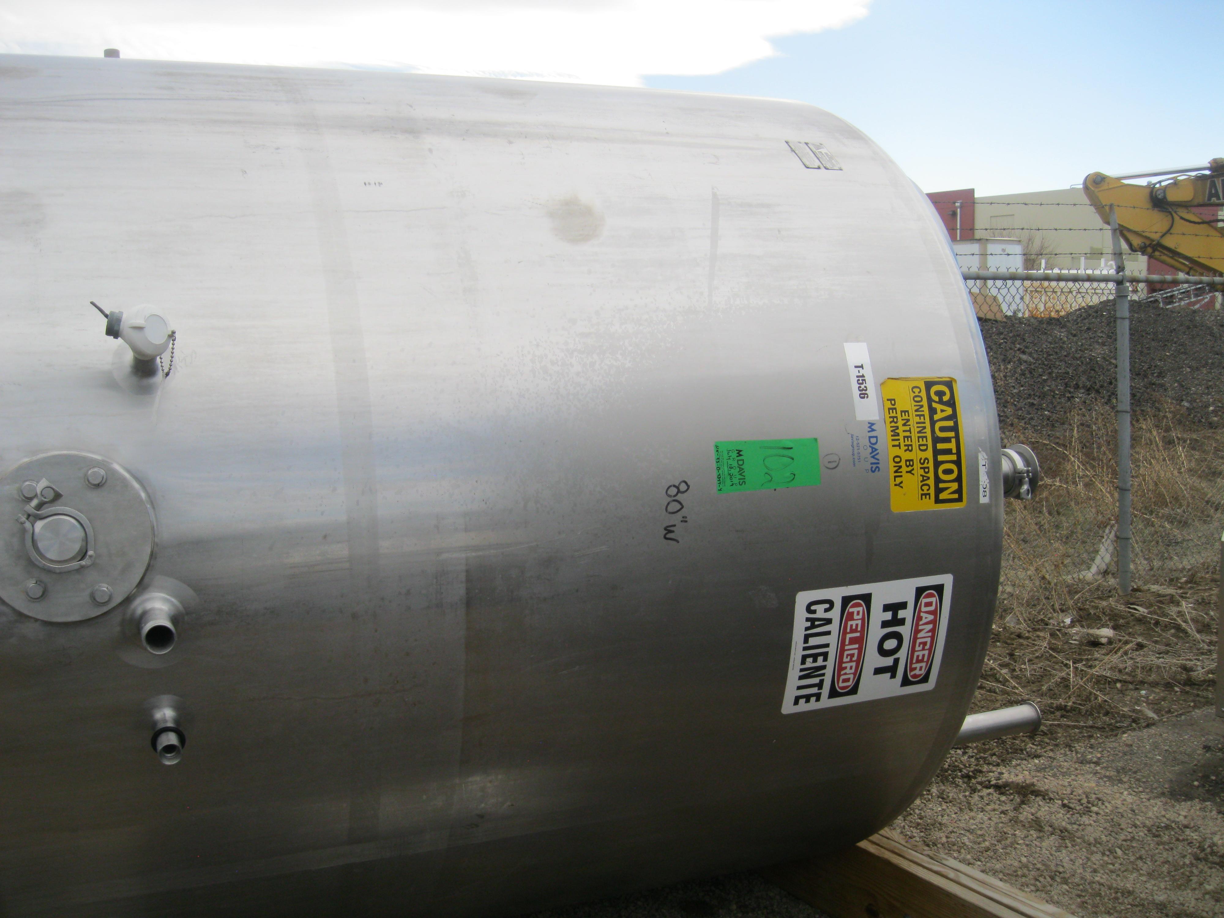Usado 1000 GALLON DOMED TOP PROCESSOR TANK