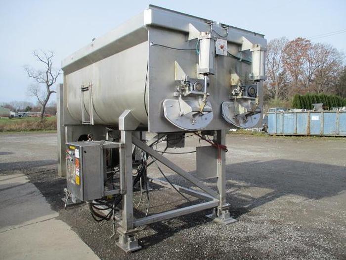 Used AMFEC Twin Shaft Paddle Blender, Md#510, 6000Lbs Capacity