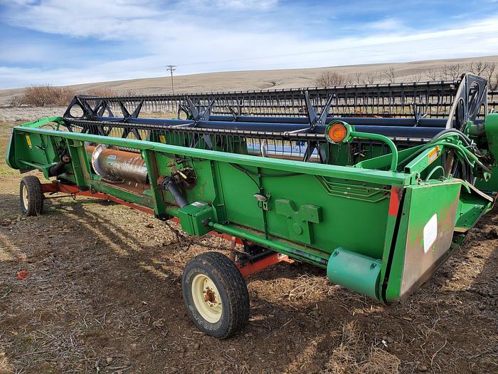 Used ** Auction ** 1996 John Deere 9500 SideHill Combine w/ 25' Header