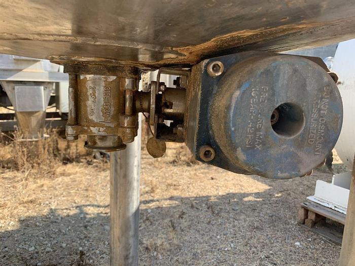 Used Tank, 100 Gallon, S/st, Jkt, Agit, 28" x 32", DT/DB, #S742658