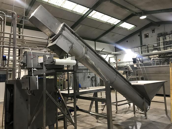 Used Salmon discards processing plant