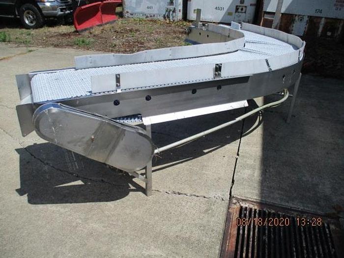 Used 90 Degree Turn Conveyor 24" wide x 9' long
