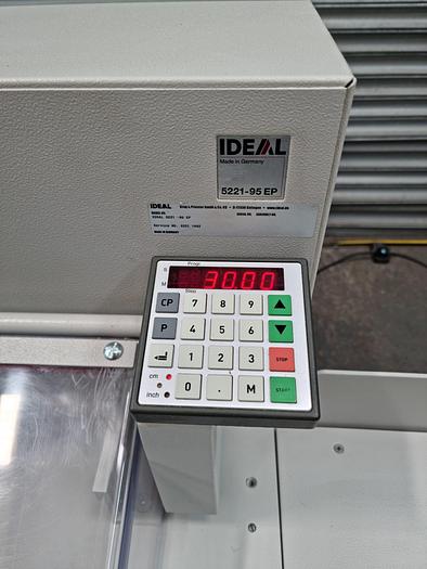 Used ideal 5221 programmable paper guillotine  for printing machines