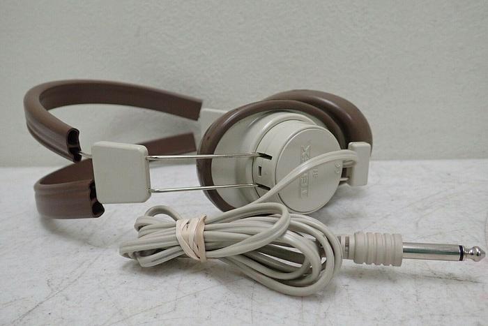 Used Lot of 13 Vintage Telex 610 Brown Headphones