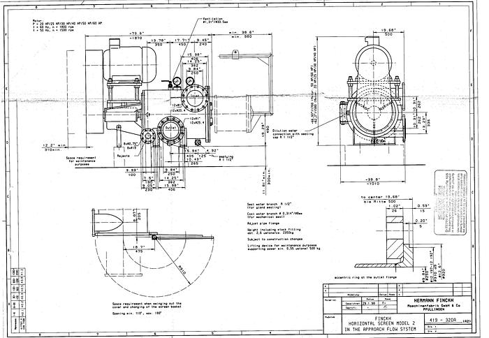 Used Finckh 2 Pressure Screen #27214