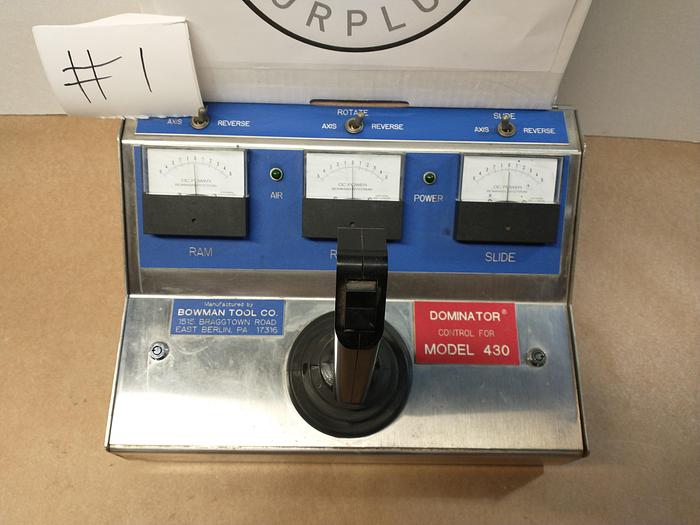 Used BOWMAN BTM dominator manual servo motor control for modal 430 #1 GH119