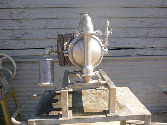 Used Pump, Diaphragm, 1.5", 316 S/st, Wilden, Mdl M4, 73 GPM, B #S744181