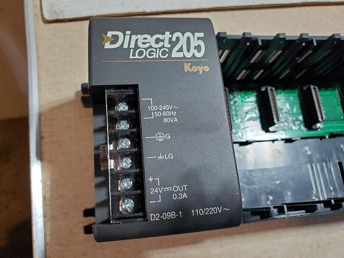 Used Koyo D2-09B-1 Direct Logic 205 9-Slot Base D2-09B-1 (BRC2)