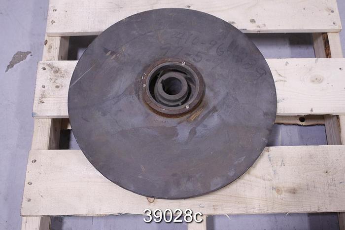 Used Goulds 3405 Pump Impeller, 3x4x17, 5-Vane, 17" Diameter #39028