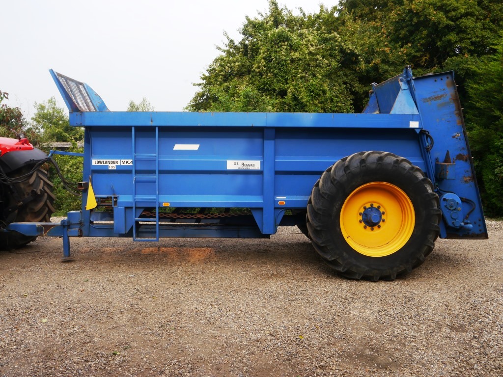 Used Bunning Lowlander 105 Muck Spreader