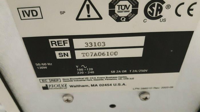 Used BioProfile® pHOx Cell Analysis System by Nova Biomedic Model 33103 Free Shipping