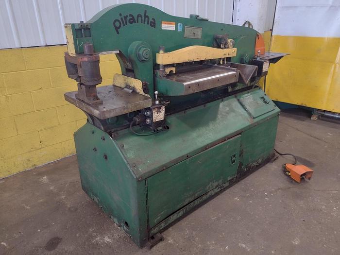 Used 90 TON PIRANHA MODEL #P90 HYDRAULIC IRONWORKER (USED)