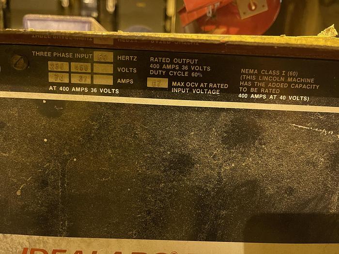 Used LINCOLN IDEALARC R3R-400 WELDER