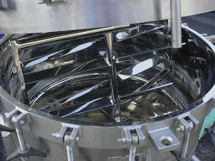 Used 100 GALLON LEE DOUBLE MOTION VACUUM PROCESSOR – S/S – VACUUM