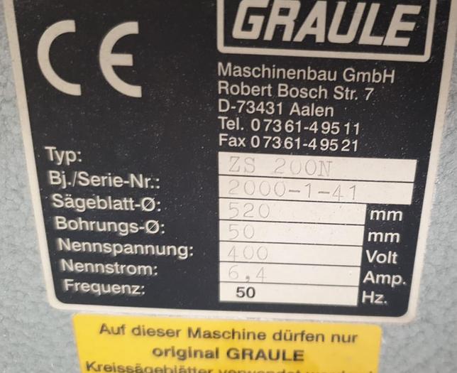 Gebraucht Zugsäge Graule ZS 200 N