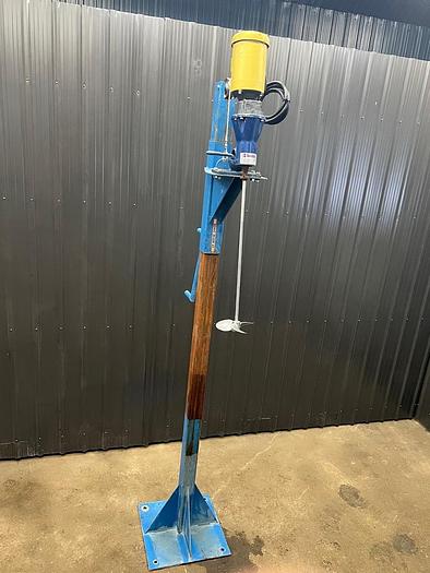 Used USED SONIC CLAMP-ON MIXER, 0.75 HP, WITH STAND