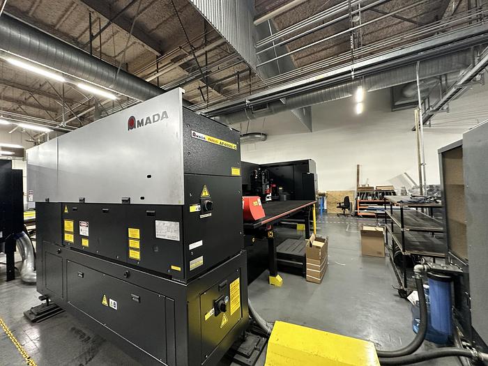 Used 2013  Amada  Acies 2515T Punch/CO2 LASER WITH TOOL LOADER, TOOLING, SPINDLE