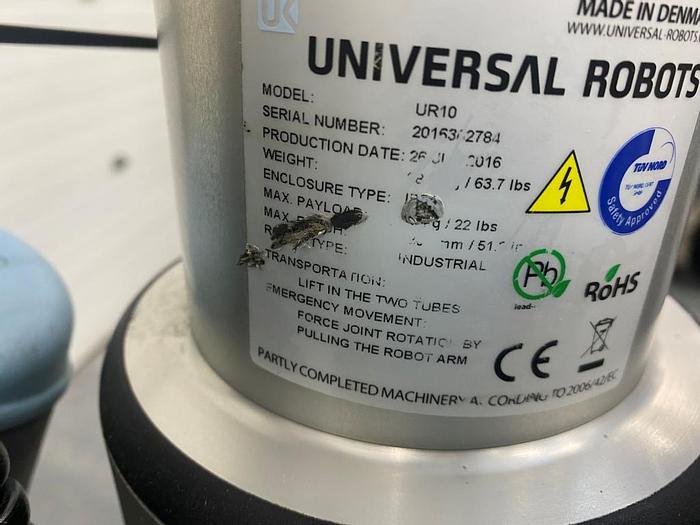 Used 2016 Universal Robots UR10 Cobot/Robot
