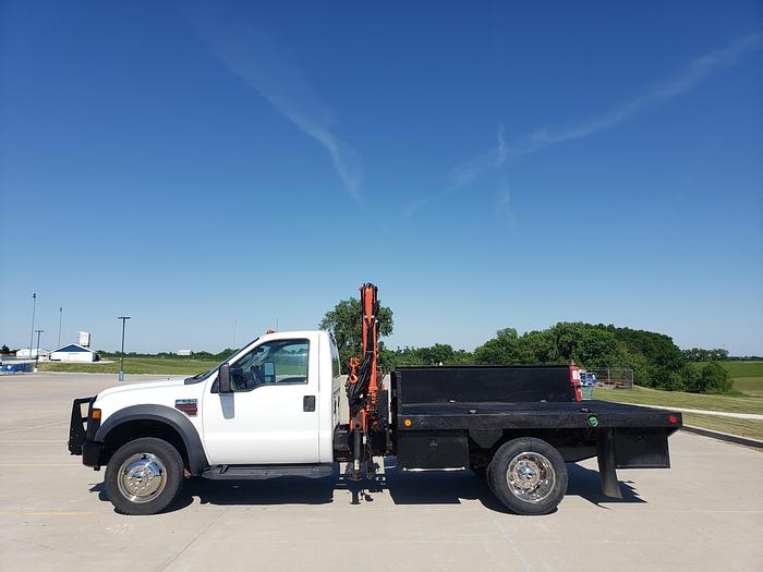 Used 2008 Ford F550 4x4 With Palfinger PK4100A Folding Crane, knuckle Boom