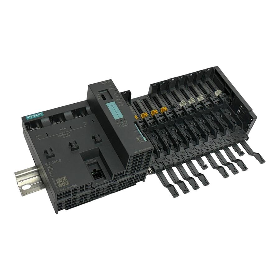 Used Siemens 6ES7151-8AB01-0AB0 ET 200S IM151-8 CPU Rack with Base Modules