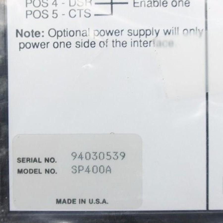 Used NEW BLACK BOX SP400A OPTO ISOLATOR