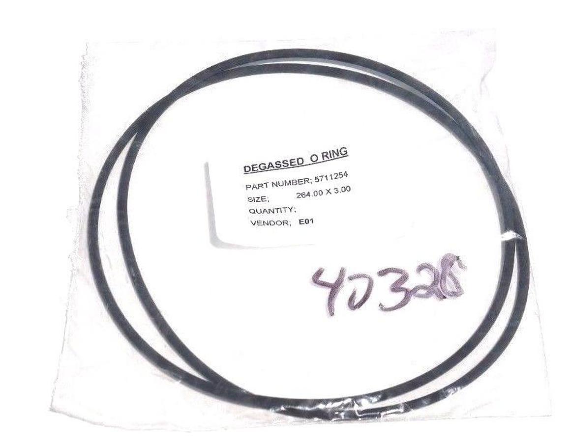 Used LOT OF 2 NEW WATERS 5711254 DEGASSED O RINGS 264 X 3 MM