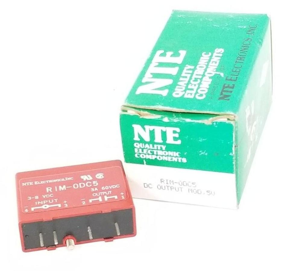 Used NIB NTE ELECTRONICS RIM-OAC5 AC OUTPUT MODULE 3.0-8VDC 3.5A 120VAC RIMOAC5