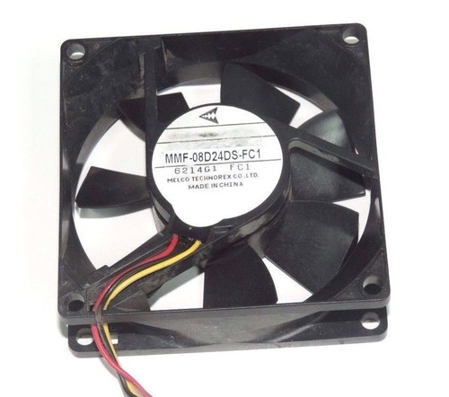 Used LOT OF 2 MELCO TECHNOREX MMF-08D24DS-FC1 FANS 3-WIRE MMF08D24DSFC1