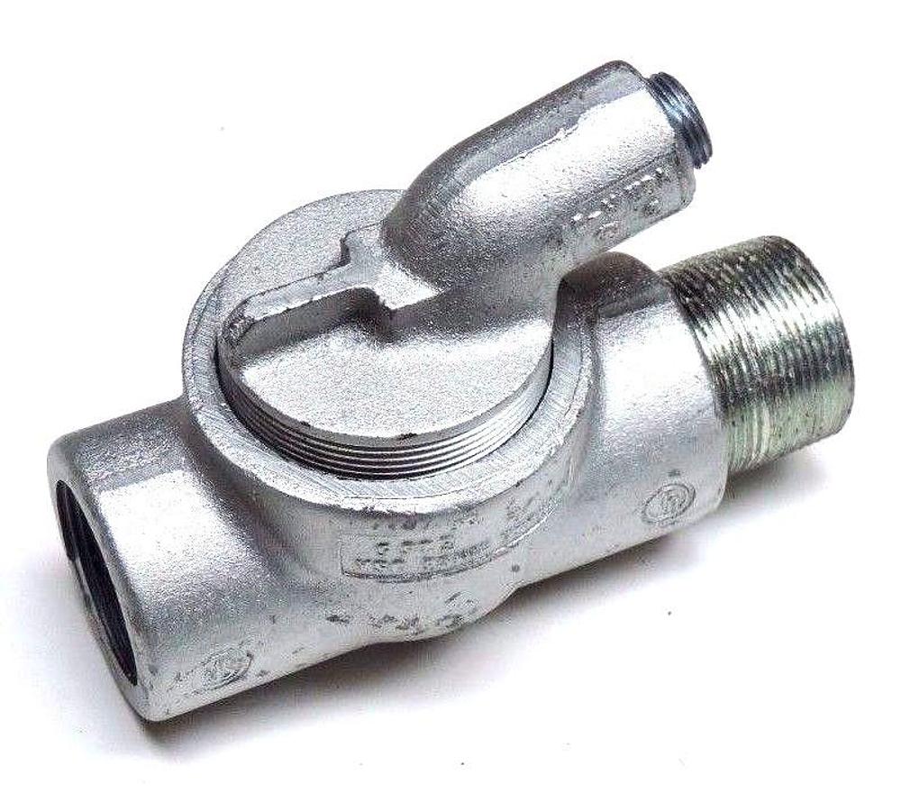Used NIB CROUSE HINDS EZS56 CONDULET MALE & FEMALE HUB SEALING FITTING 1-1/2"