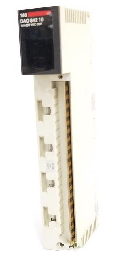 Used AEG SCHNEIDER AUTOMATION 140DAO84210 OUTPUT MODULE REV. 1.02 (FOR PARTS)