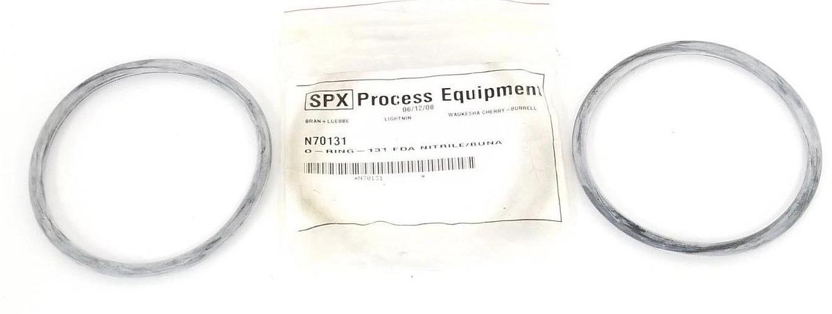 Used BAG OF 2 NEW SPX PROCESS EQUIPMENT N70131 O-RING - 131 FDA NITRILE/BUNA