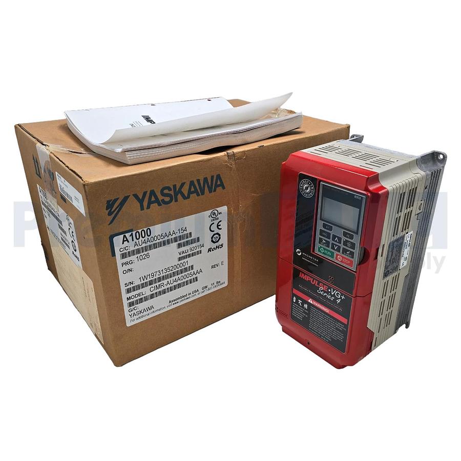 MAGNETEK YASKAWA 4004-VG+S4 IMPULSE VG+ SERIES 4 VFD 460V 3HP CIMR-AU4A0005AAA