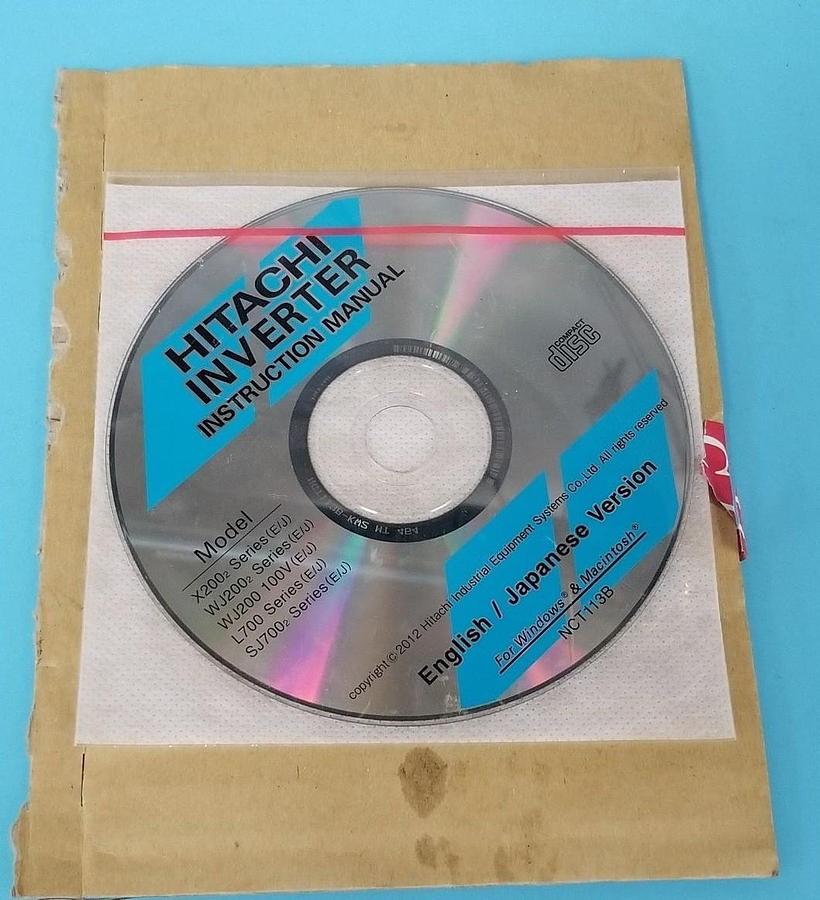 Used NEW HITACHI NCT113B INVERTER INSTRUCTION MANUAL NCT113B-KWS