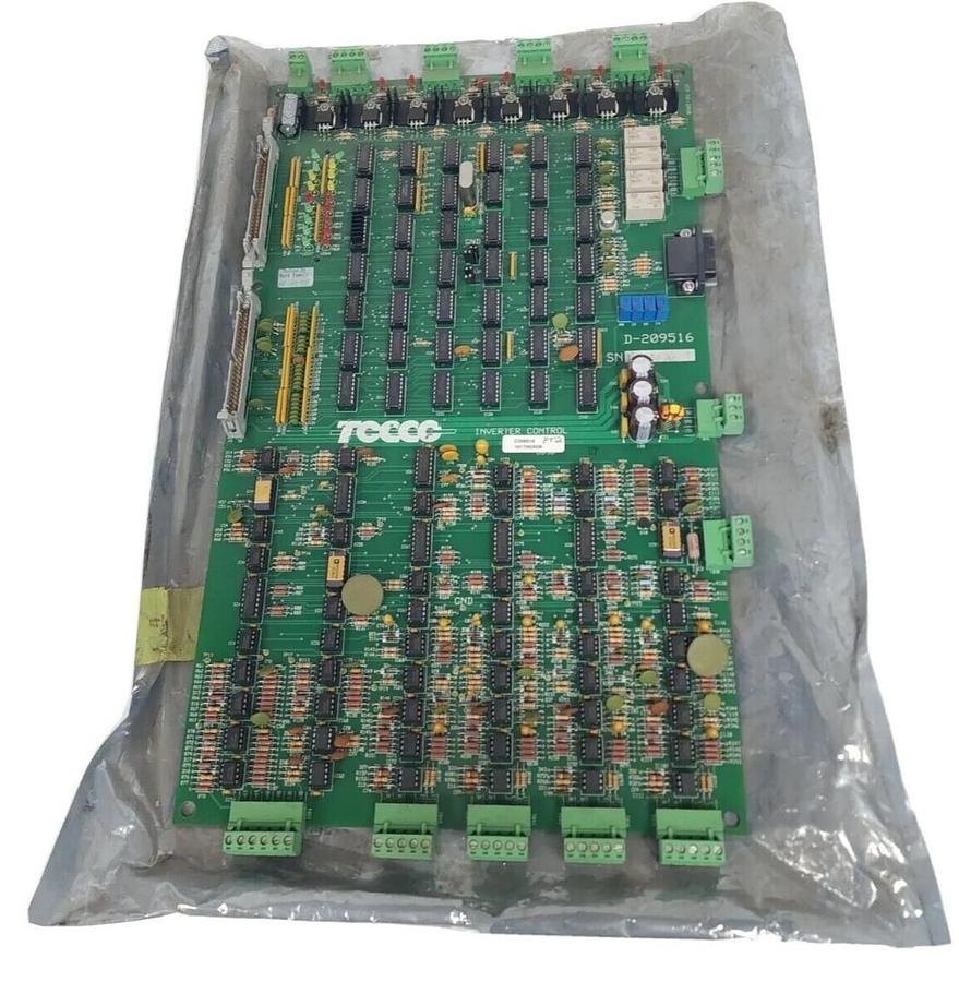 Used TOCCO D-209516 / D209516 INVERTER CONTROL BOARD 4 RELAY 8 INPUT