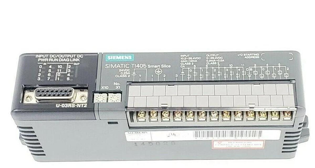 Refurbished SIEMENS U-03RS-NT2 SIMATIC TI405 SMART SLICE I/O MODULE 10 DC INPUT U03RSNT2