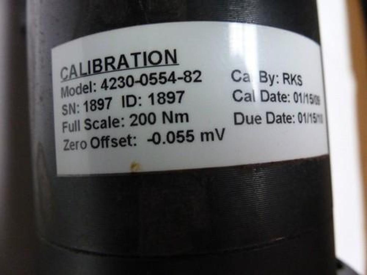 Used ATLAS COPCO 4230-0554-82 NUT RUNNER W/ 4230-1490-80B MOTOR AND ANGLE ENCODERS