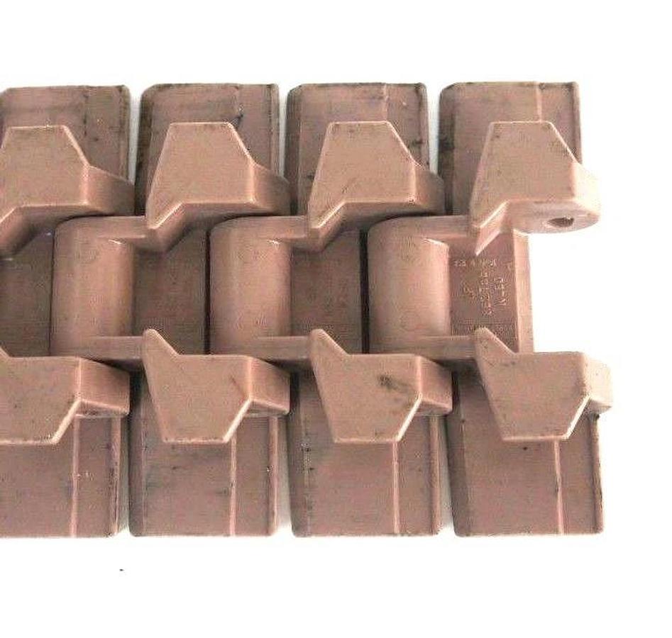 Used UNI-CHAIN 39LF882TK0450 SLAT TOP CONVEYOR CHAIN 4-1/3" X 10' FT