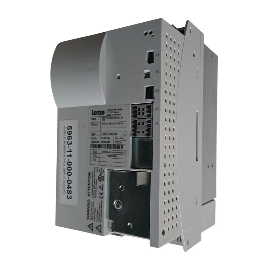 Used LENZE ECSEE040C4B / ECSEE040C4B000XX1C63 ECS SERVO POWER SUPPLY 13468153 NSNP