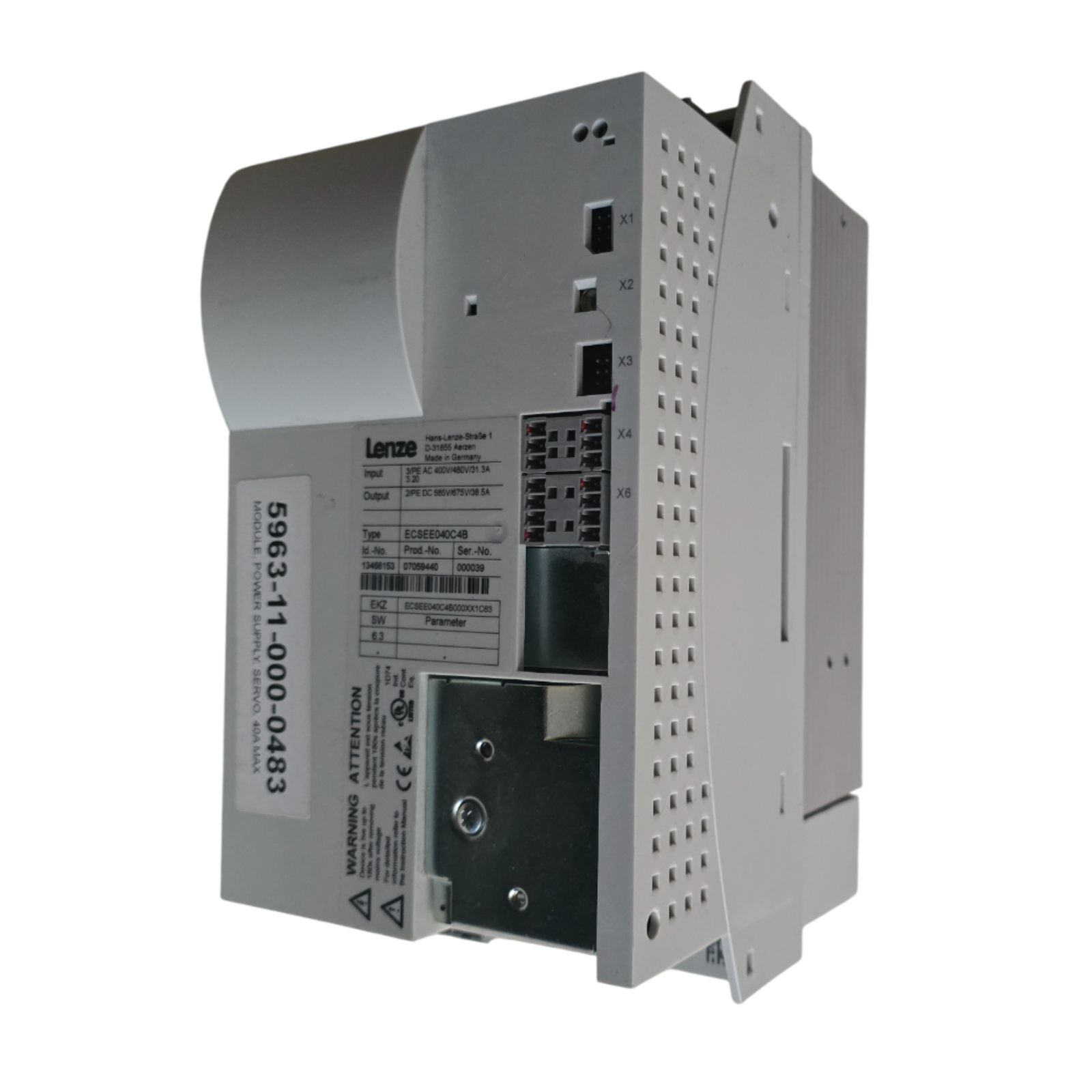 Used LENZE ECSEE040C4B / ECSEE040C4B000XX1C63 ECS SERVO POWER SUPPLY 13468153 NSNP