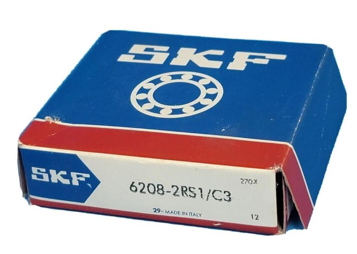 Used NIB SKF 6208-2RS1/C3 RADIAL/DEEP GROOVE BALL BEARING