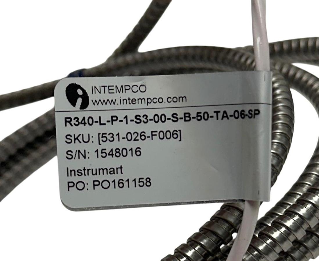 Used INTEMPCO R340-L-P-1-S3-00-S-B-50-TA-06-SP / R340 SURFACE MOUNT RTD PAD TYPE NSNP