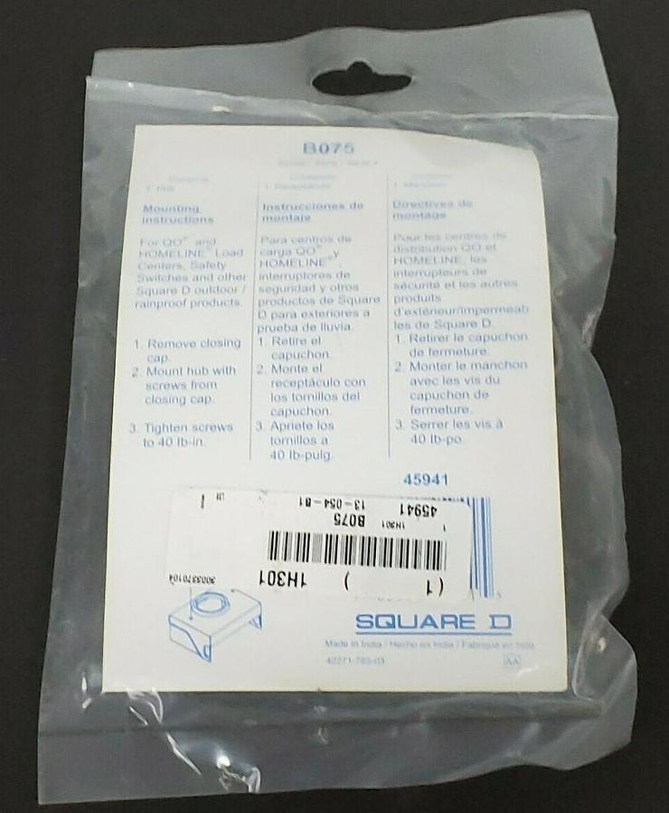 NEW SQUARE D B705 "B" HUB 3/4''