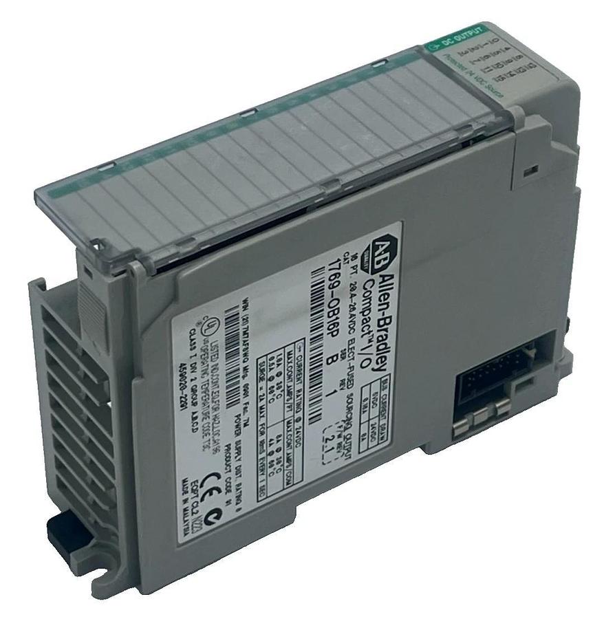Used ALLEN BRADLEY 1769-OB16P SER B 16 Pt 24VDC POSITIVE LOGIC Output Module