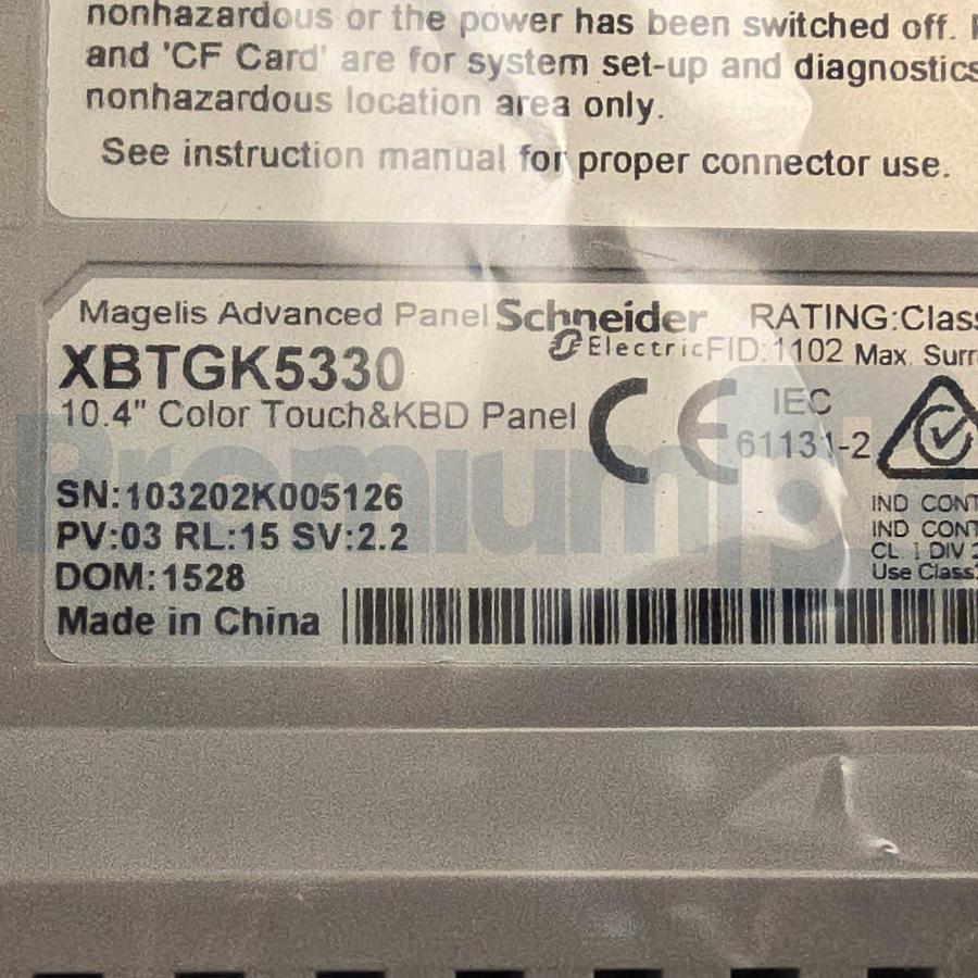 Used Schneider Electric XBTGK5330 Magelis Advanced 10.4" HMI Color Touch Keypad NSMP