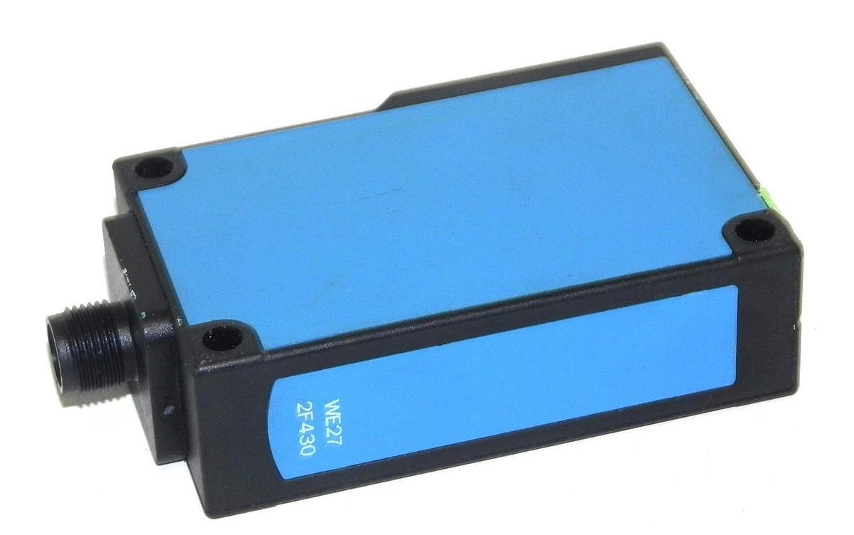 Used SICK OPTIC WE27-2F430 THROUGH-BEAM PHOTOELECTRIC SENSOR WE272F430, 2017890