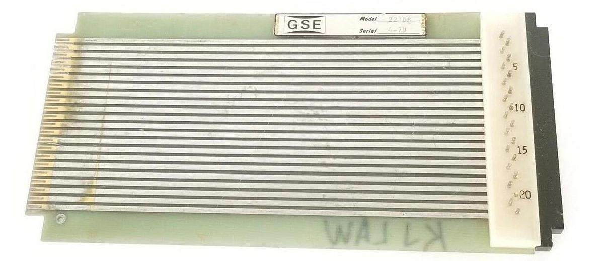 Used GSE MODEL 22 DS EXTENDER BOARD 22DS